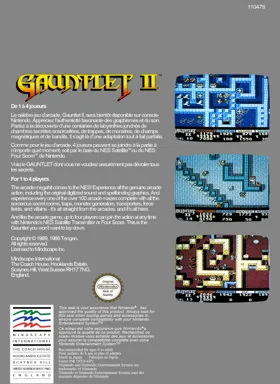 Gauntlet II (Europe) box cover back